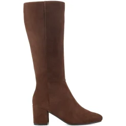 eFlex|eFlex>Easy Spirit Tony Heeled Boots Brown Suede