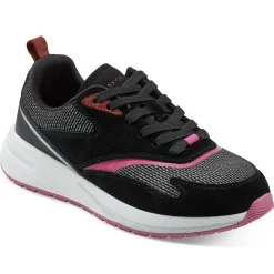 Sneakers|Sneakers>Easy Spirit Topa Lace Up Sneakers Black Suede