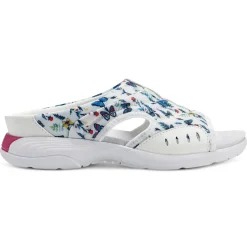 Traciee|Casual>Easy Spirit Traciee Slip On Sandals White Multi Butterfly Floral