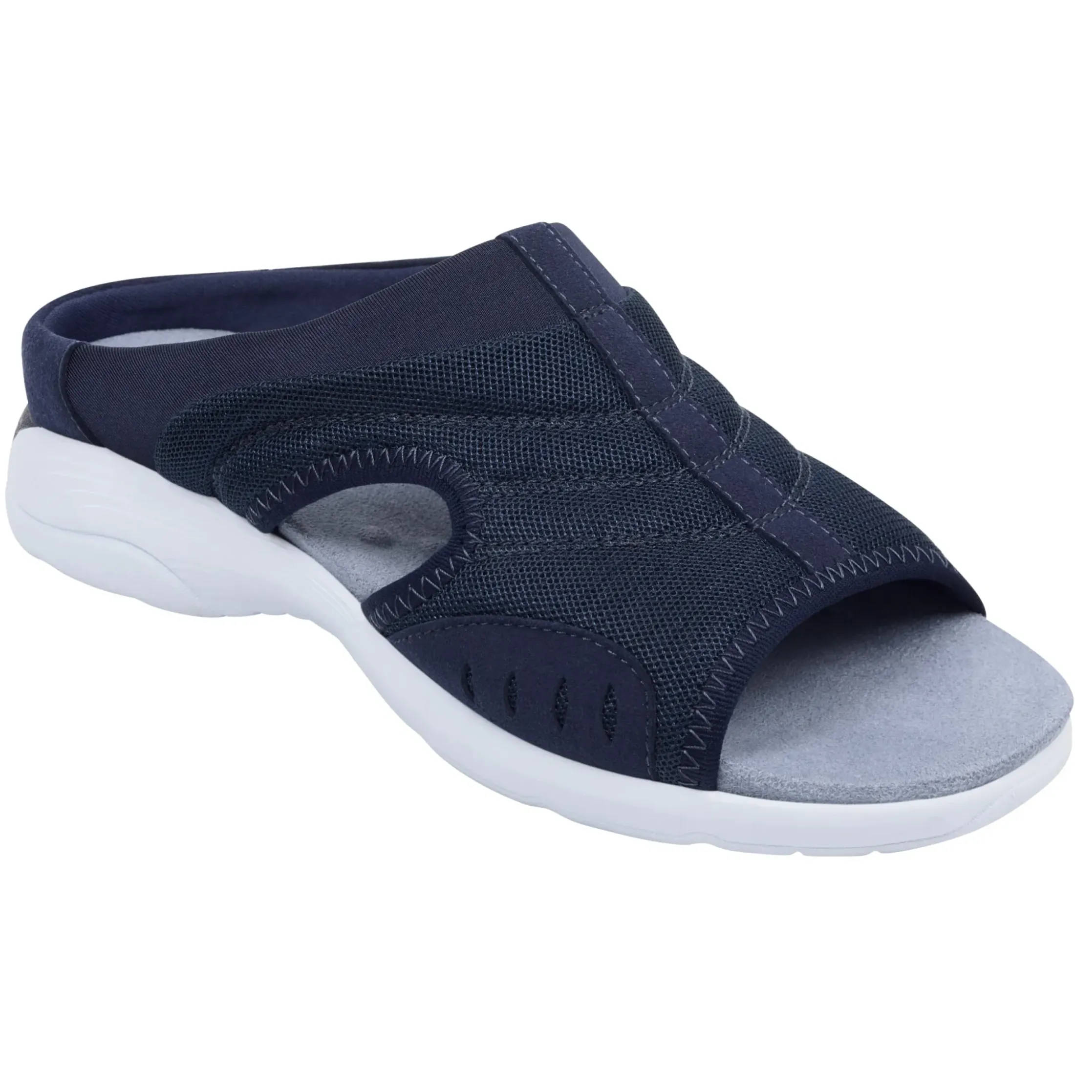 Traciee|Casual>Easy Spirit Traciee Slip On Sandals Blue Multi Fabric