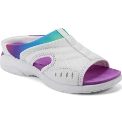Traciee|Casual>Easy Spirit Traciee Slip On Sandals White/Rainbow