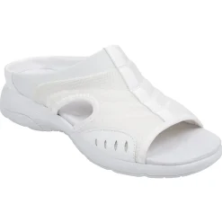 Traciee|Casual>Easy Spirit Traciee Slip On Sandals White Multi Fabric