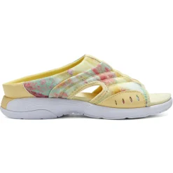 Traciee|Casual>Easy Spirit Traciee Slip On Sandals Yellow Multi Floral Print