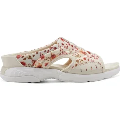 Traciee|Casual>Easy Spirit Traciee Slip On Sandals Natural Prairie Floral