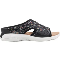 Traciee|Casual>Easy Spirit Traciee Slip On Sandals Black Prairie Floral