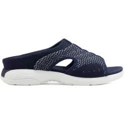 Traciee|Casual>Easy Spirit Traciee Slip On Sandals Navy Multi Print