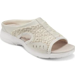 Traciee|Casual>Easy Spirit Traciee Slip On Sandals Ivory Raffia