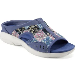 Traciee|Casual>Easy Spirit Traciee Slip On Sandals Blue/Pink Floral