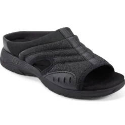 Traciee|Casual>Easy Spirit Traciee Slip On Sandals Black Glitter