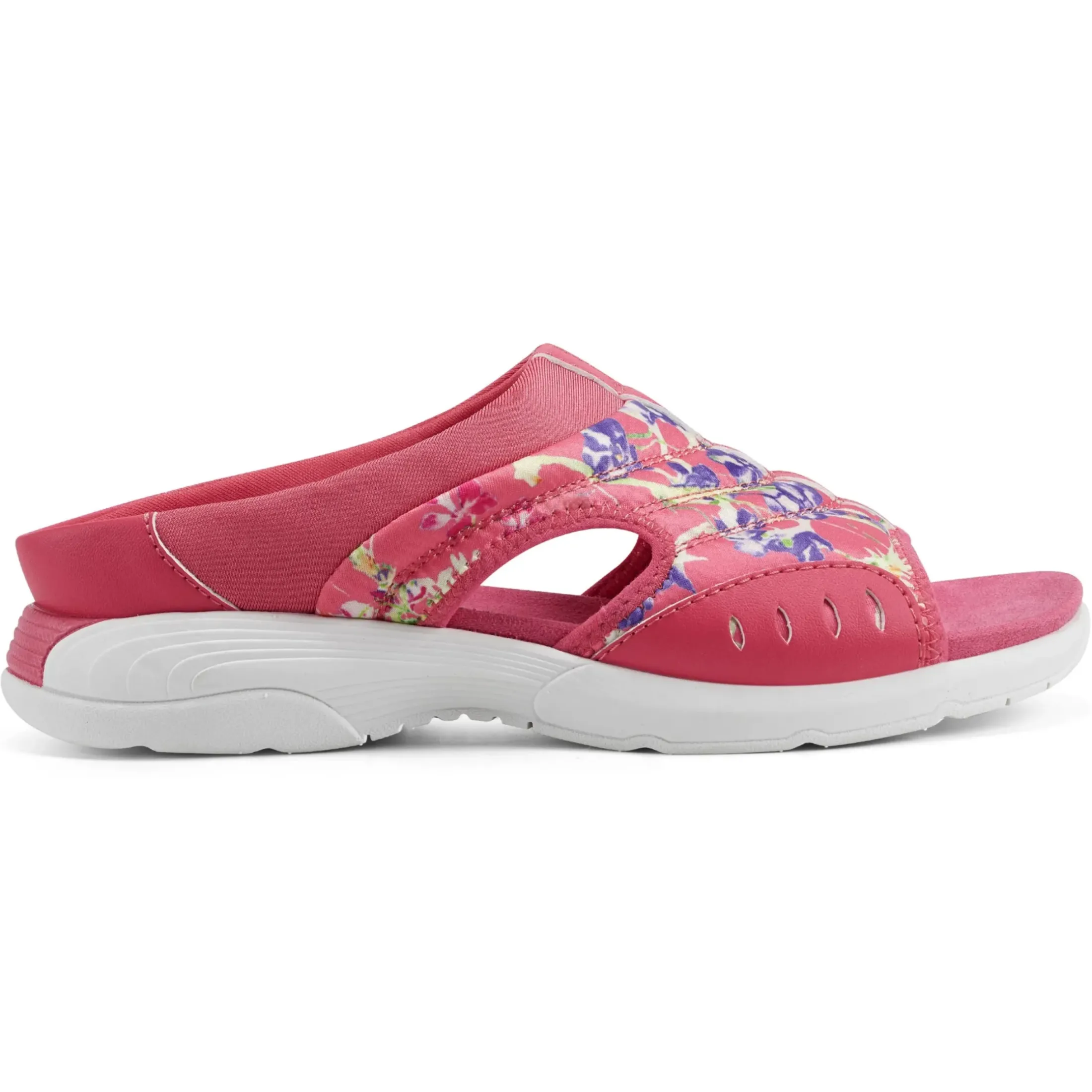 Traciee|Casual>Easy Spirit Traciee Slip On Sandals Red Floral Print