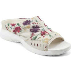 Traciee|Casual>Easy Spirit Traciee Slip On Sandals Ivory Floral Print