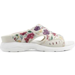 Traciee|Casual>Easy Spirit Traciee Slip On Sandals Ivory Floral Print