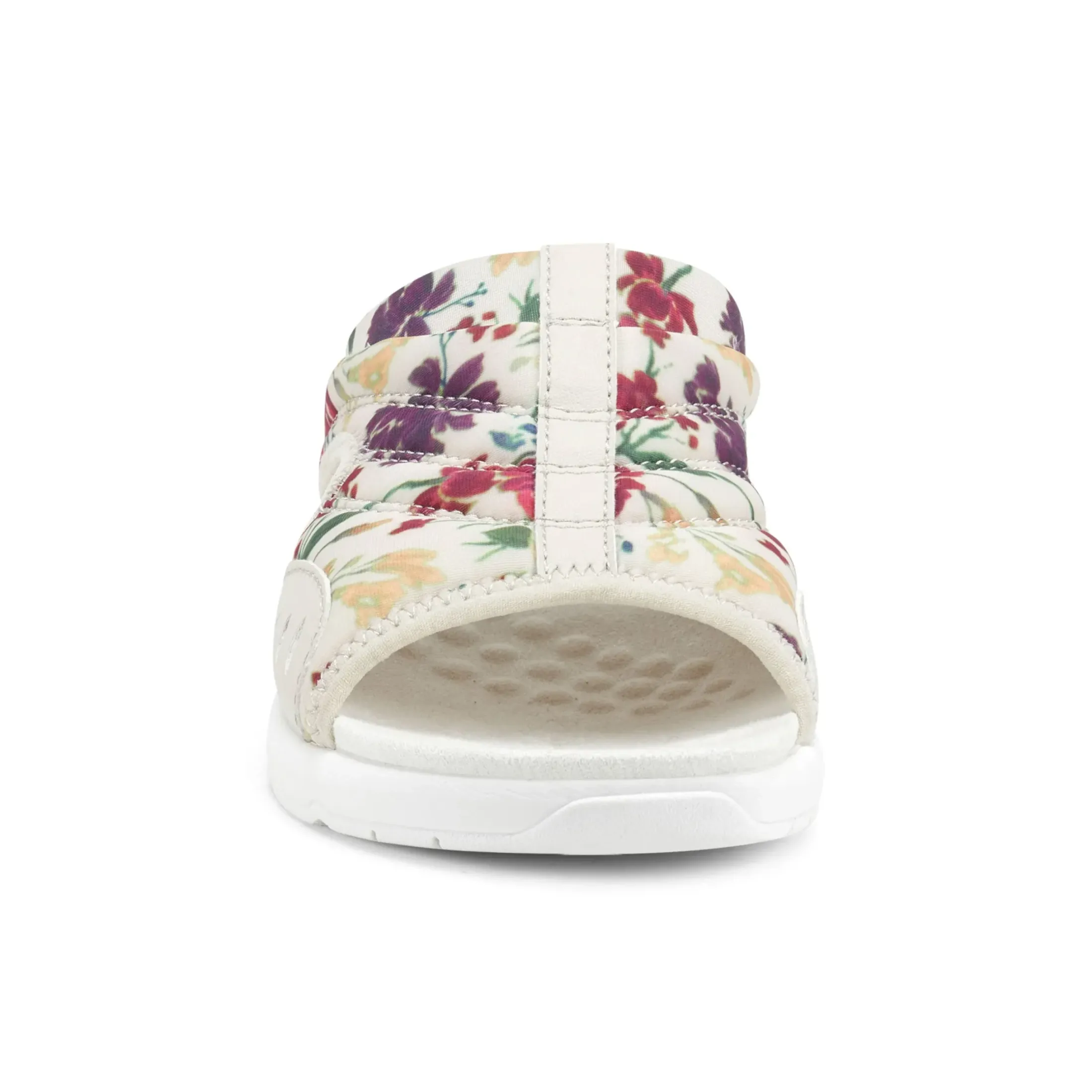 Traciee|Casual>Easy Spirit Traciee Slip On Sandals Ivory Floral Print