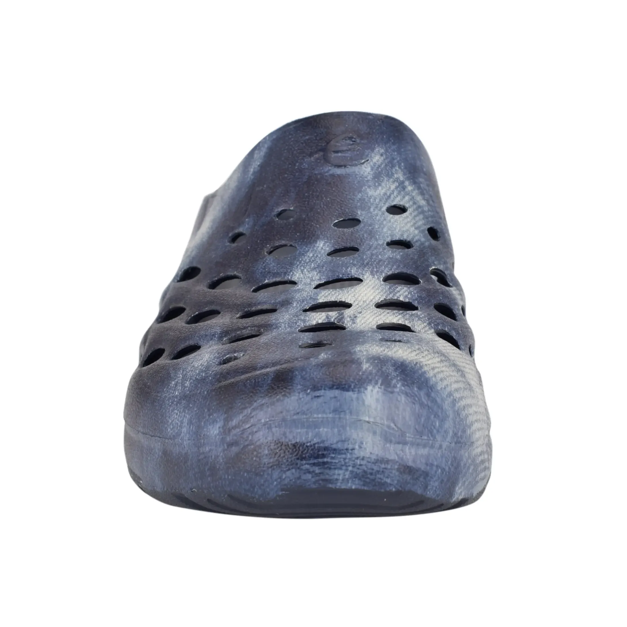 Traveltime Family|Traveltime Clogs>Easy Spirit Travelclog Slip On Mules Denim Tie Dye Print