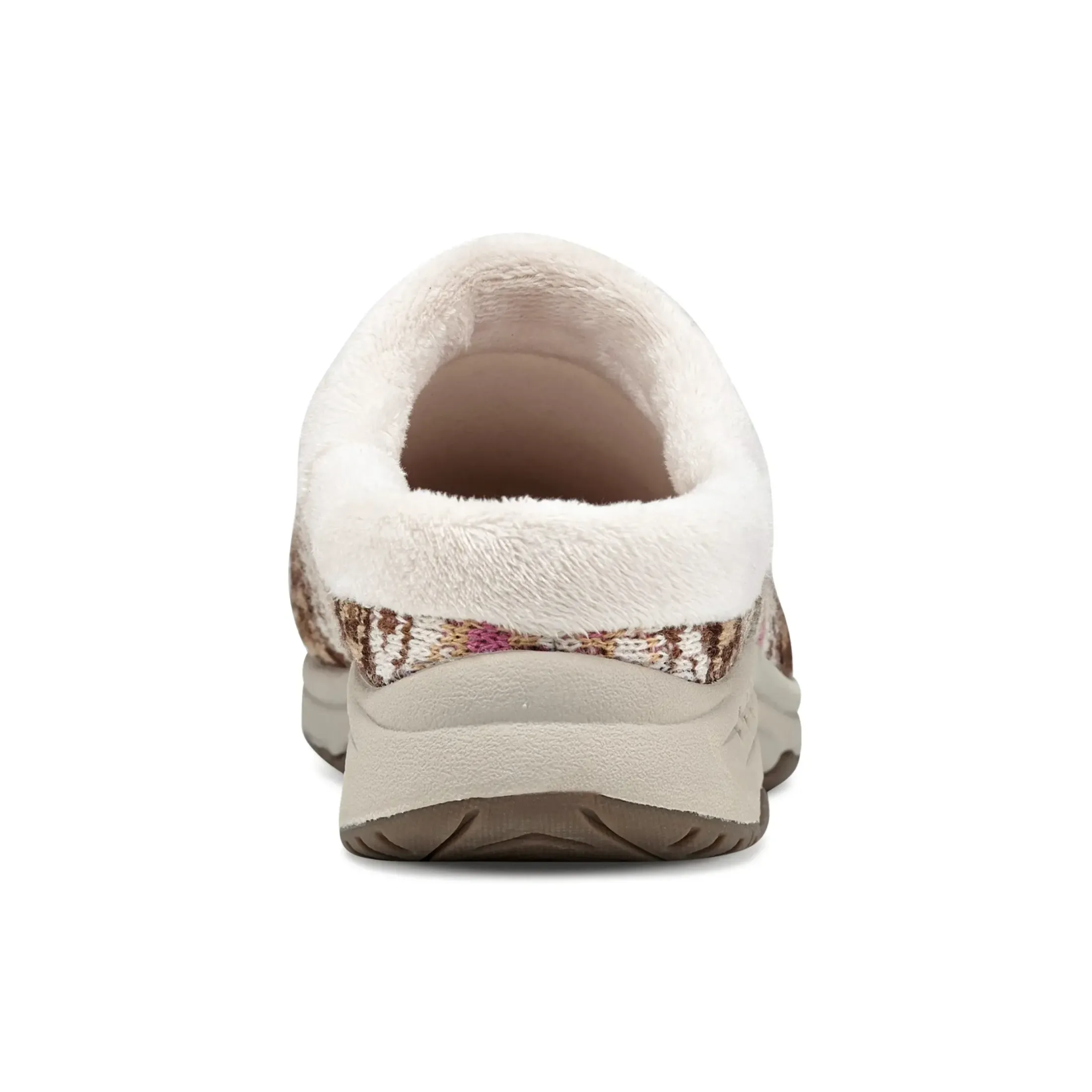 Traveltime Family|Traveltime Clogs>Easy Spirit Travelfurr Clogs Brown Fair Isle