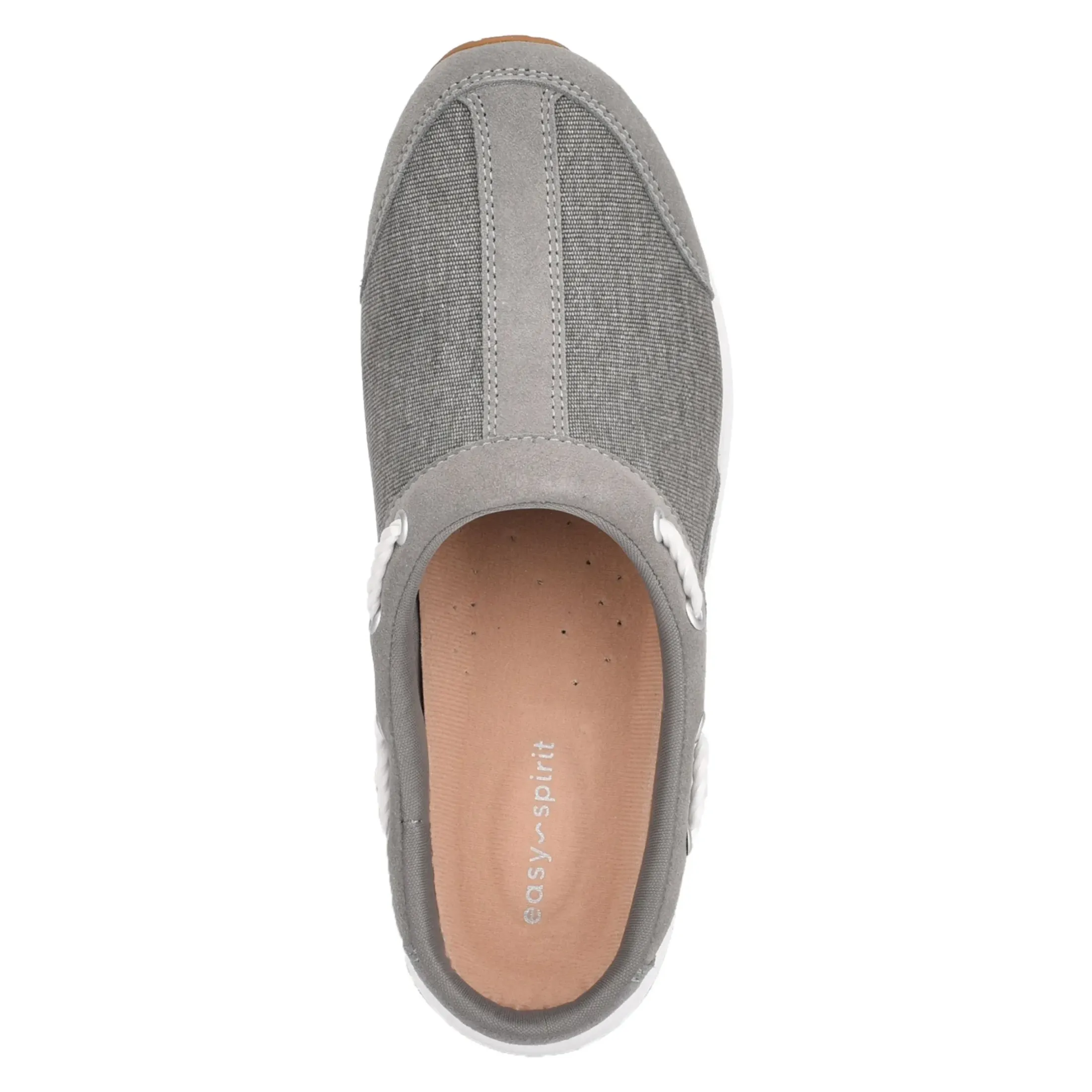Traveltime Family|Traveltime Clogs>Easy Spirit Travelport Clogs Grey Suede