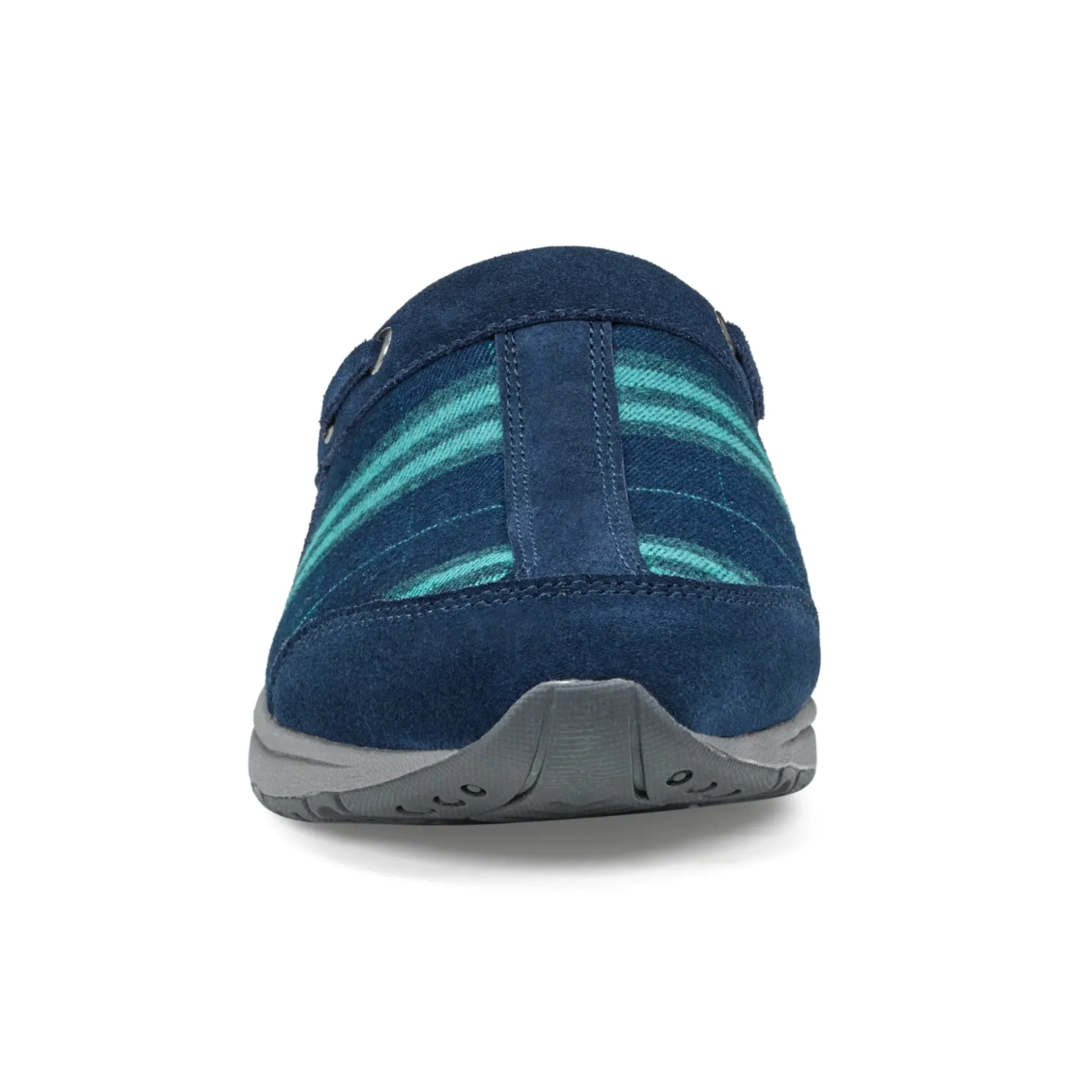 Traveltime Family|Traveltime Clogs>Easy Spirit Travelport Clogs Blue Green Plaid