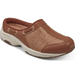 Traveltime Family|Traveltime Clogs>Easy Spirit Travelport Clogs Brown Raffia