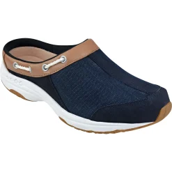 Traveltime Family|Traveltime Clogs>Easy Spirit Travelport Denim Clogs Navy Denim