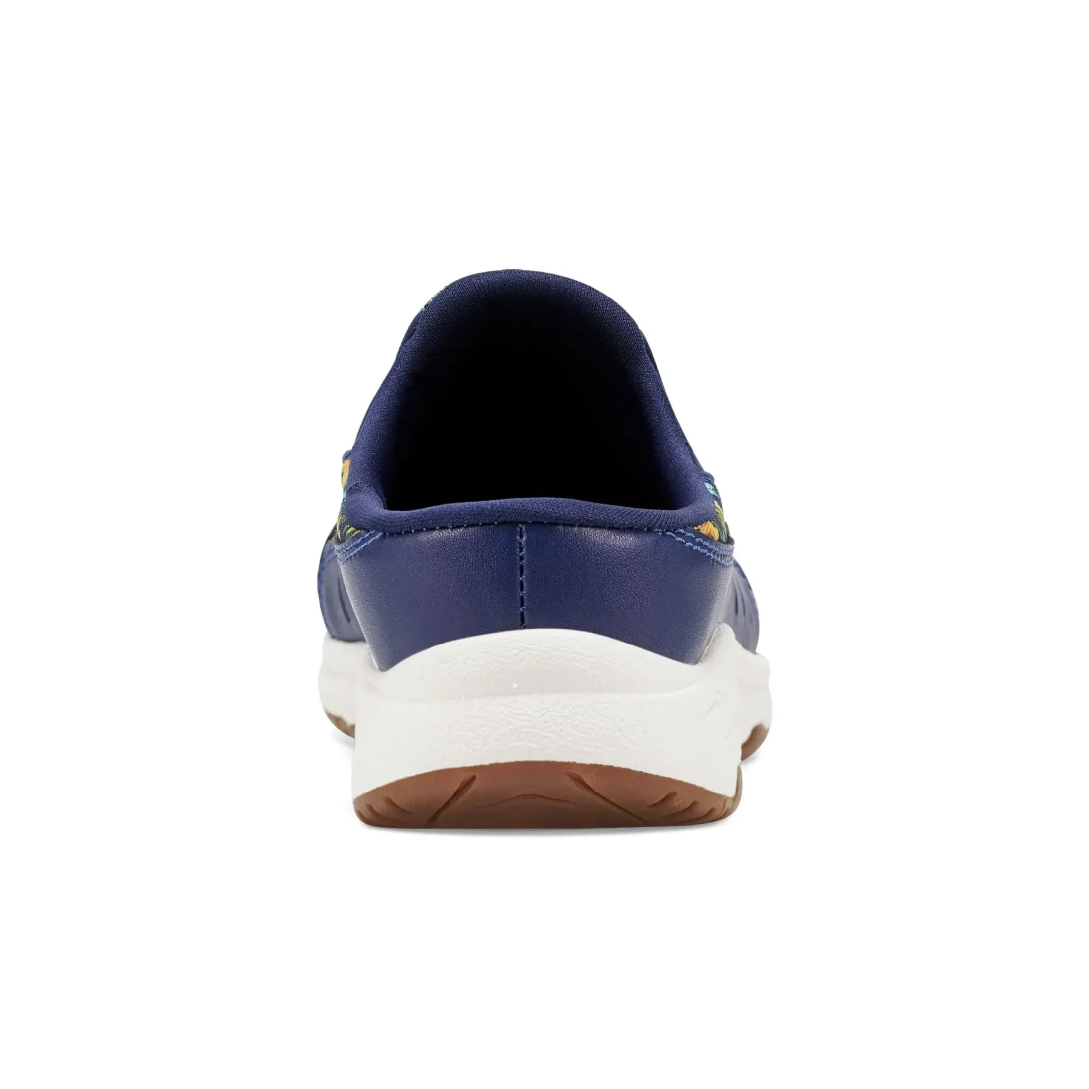 Traveltime Family|Traveltime Clogs>Easy Spirit Traveltime Clogs Navy Sunflower Print