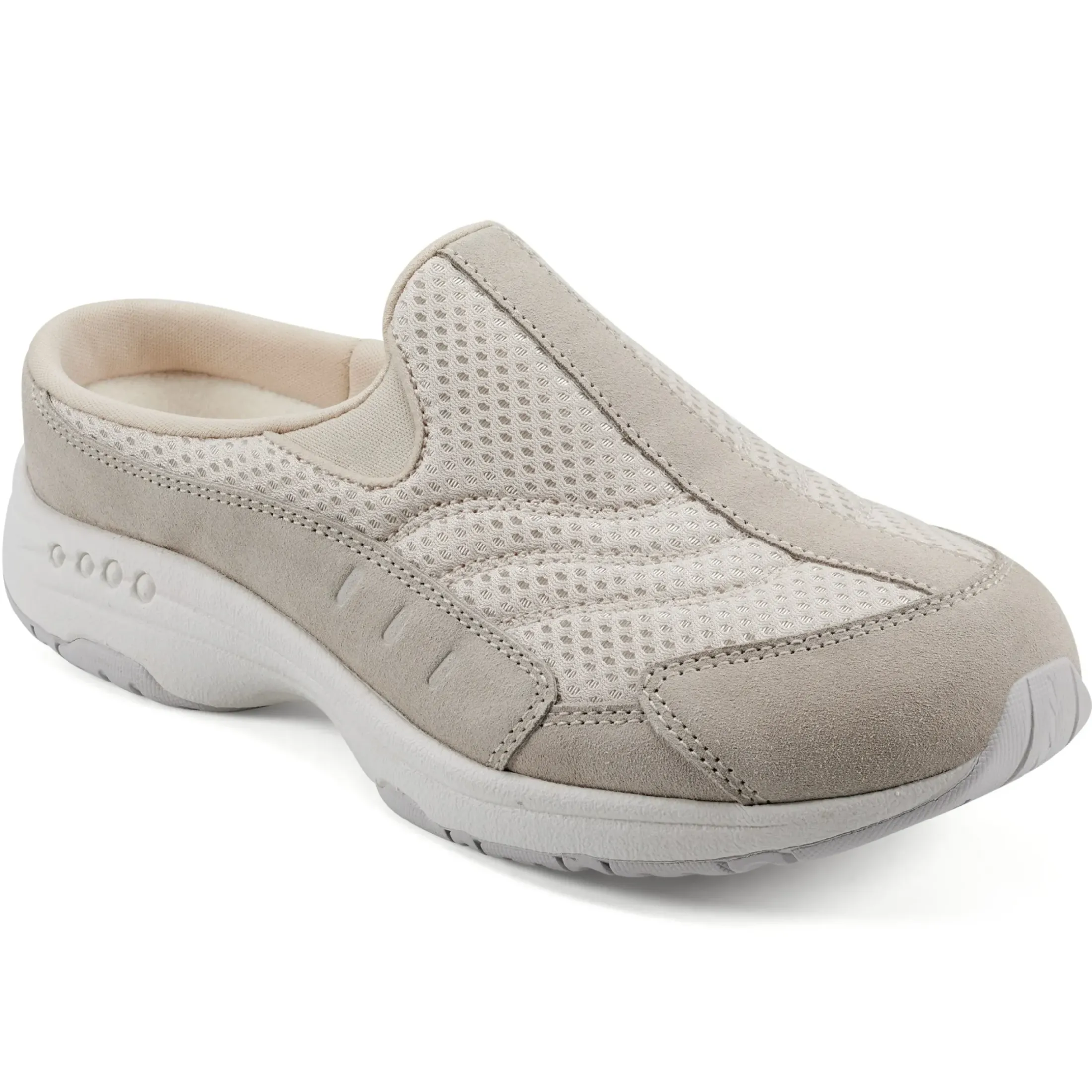 Traveltime Family|Traveltime Clogs>Easy Spirit Traveltime Clogs Light Natural Mesh