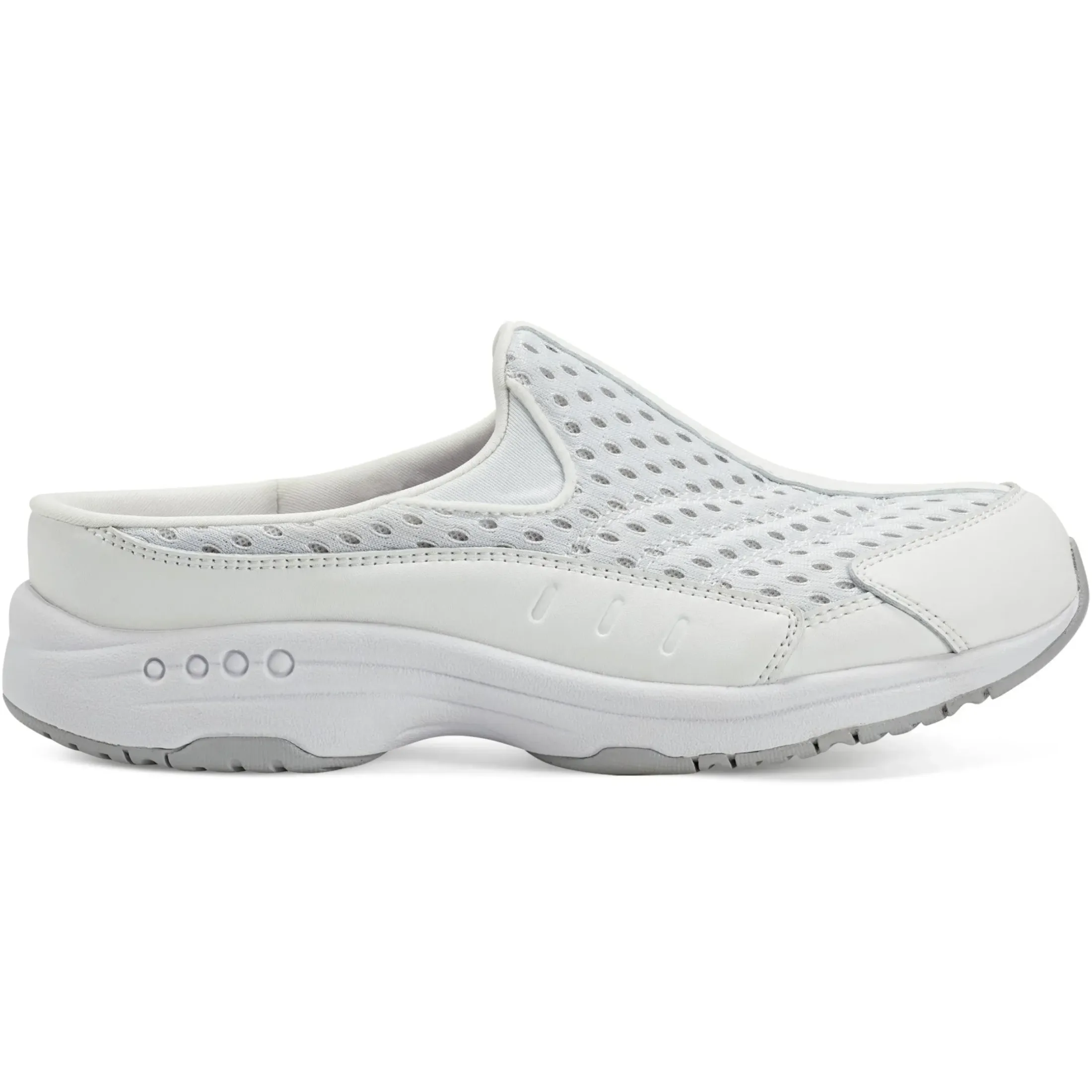 Traveltime Family|Traveltime Clogs>Easy Spirit Traveltime Clogs White Mesh