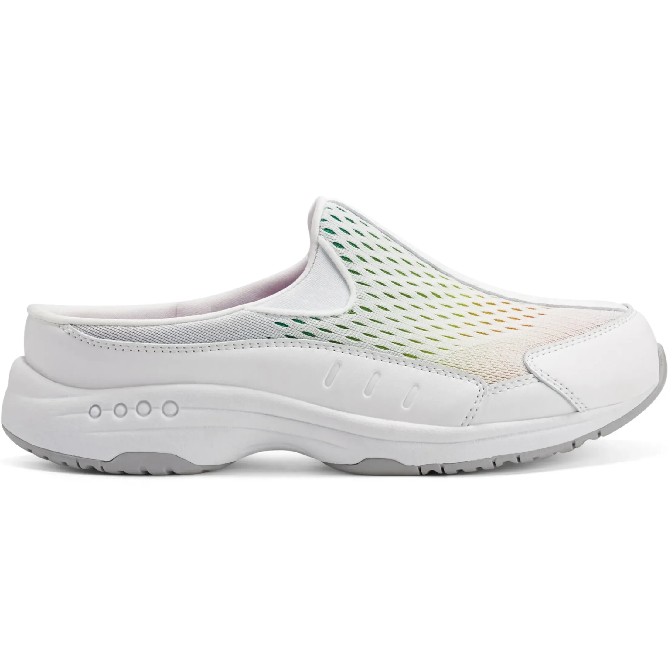 Traveltime Family|Traveltime Clogs>Easy Spirit Traveltime Clogs White/Rainbow