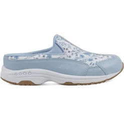 Traveltime Family|Traveltime Clogs>Easy Spirit Traveltime Clogs Light Blue Prairie Floral