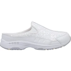 Traveltime Family|Traveltime Clogs>Easy Spirit Traveltime Clogs White Sparkle