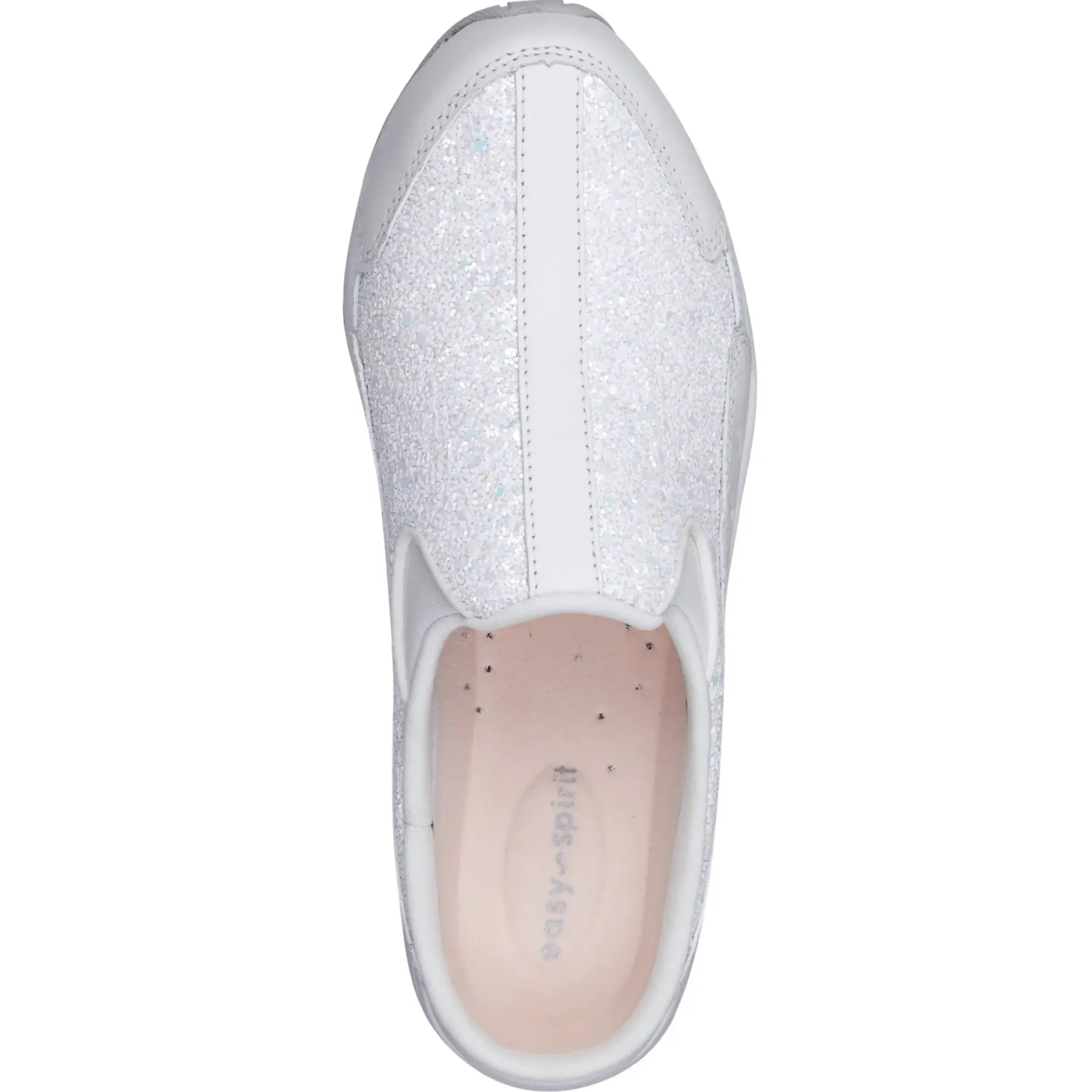 Traveltime Family|Traveltime Clogs>Easy Spirit Traveltime Clogs White Sparkle