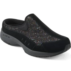 Traveltime Family|Traveltime Clogs>Easy Spirit Traveltime Clogs Black Glitter multi