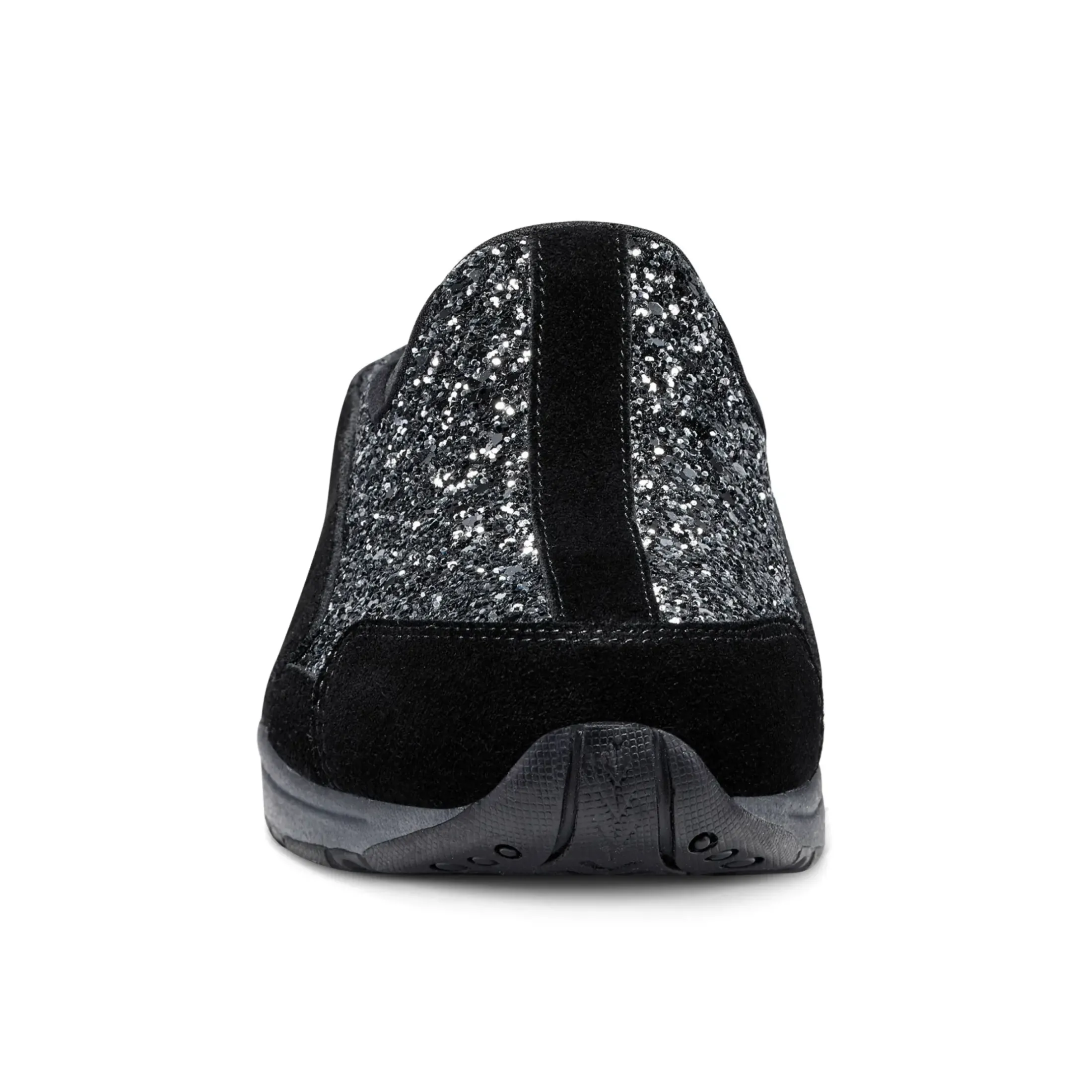Traveltime Family|Traveltime Clogs>Easy Spirit Traveltime Clogs Black Silver Glitter