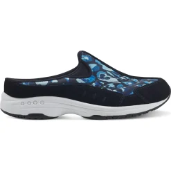 Traveltime Family|Traveltime Clogs>Easy Spirit Traveltime Clogs Black Blue Multi Print