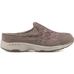 Traveltime Family|Traveltime Clogs>Easy Spirit Traveltime Clogs Taupe Velvet/Corduroy