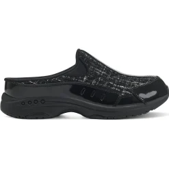 Traveltime Family|Traveltime Clogs>Easy Spirit Traveltime Clogs Black Tweed Multi