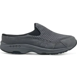 Traveltime Family|Traveltime Clogs>Easy Spirit Traveltime Clogs Dark Grey Mesh
