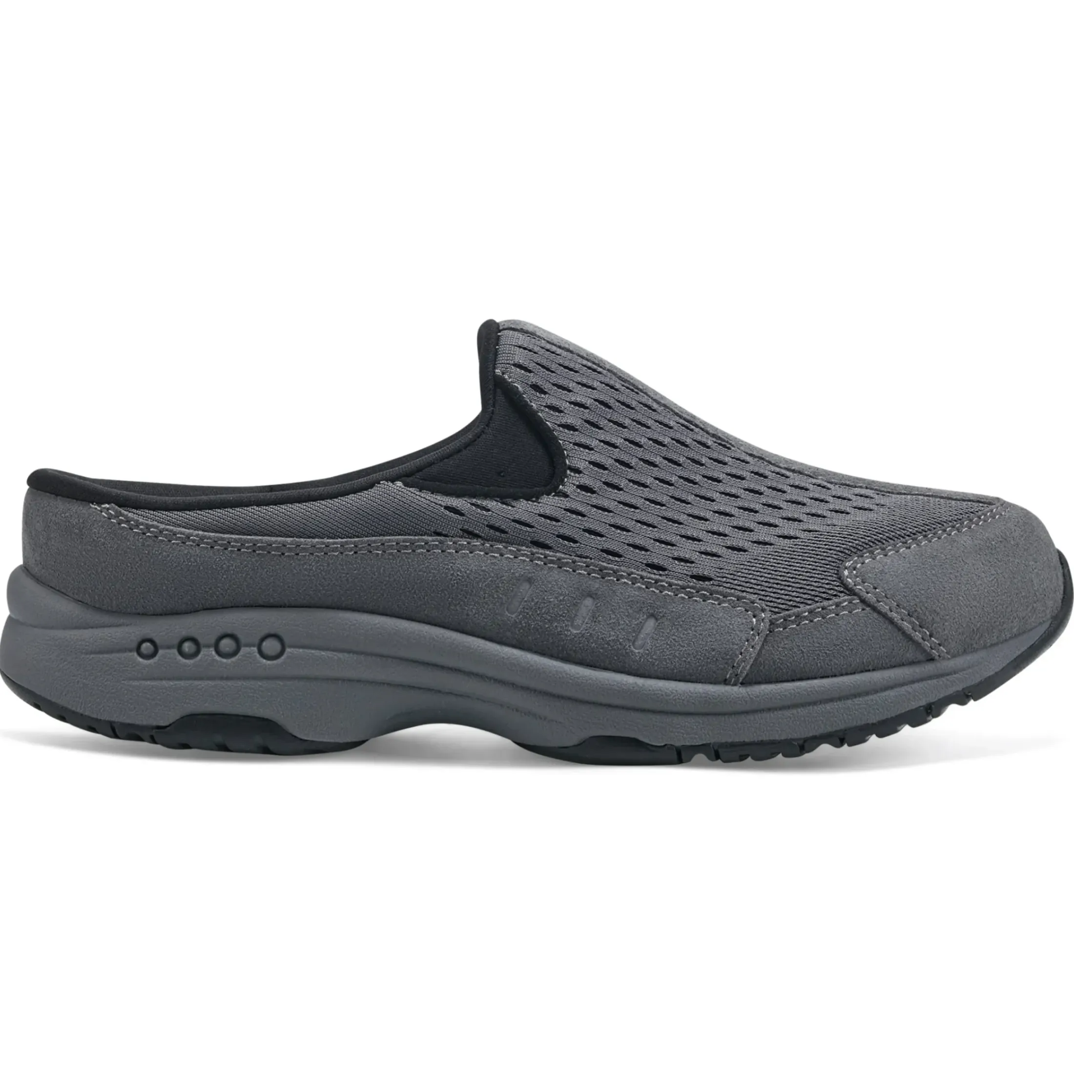 Traveltime Family|Traveltime Clogs>Easy Spirit Traveltime Clogs Dark Grey Mesh