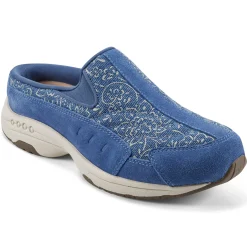 Traveltime Family|Traveltime Clogs>Easy Spirit Traveltime Clogs Denim/Gold