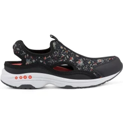 Slip Ons|Slip Ons>Easy Spirit Trina Slip On Walking Shoes Black Floral