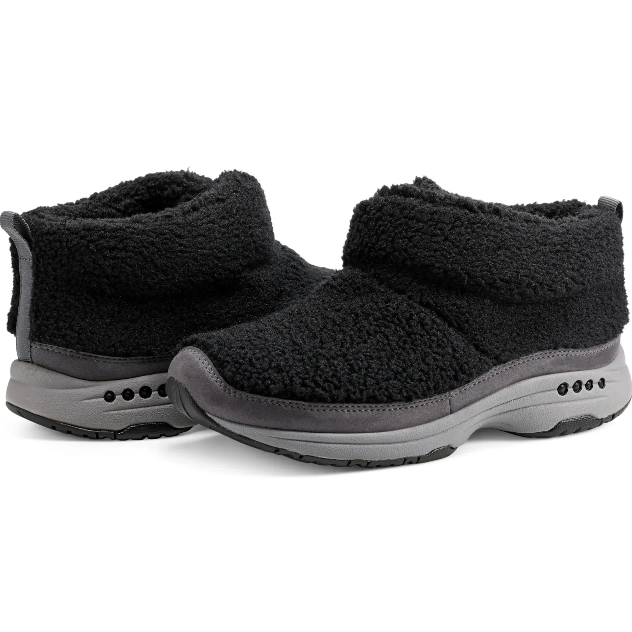 Traveltime Family|Slip Ons>Easy Spirit Trippin Cozy Booties Black
