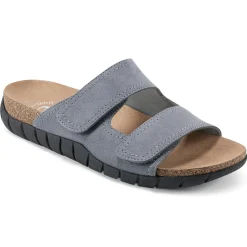 Casual|Flats>Easy Spirit Trooper Casual Sandals Blue Suede