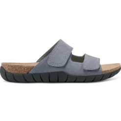 Casual|Flats>Easy Spirit Trooper Casual Sandals Blue Suede