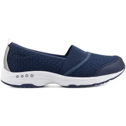 Traveltime Family|Slip Ons>Easy Spirit Twist Slip On Sneakers Navy Woven