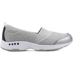 Traveltime Family|Slip Ons>Easy Spirit Twist Slip On Sneakers Grey Woven