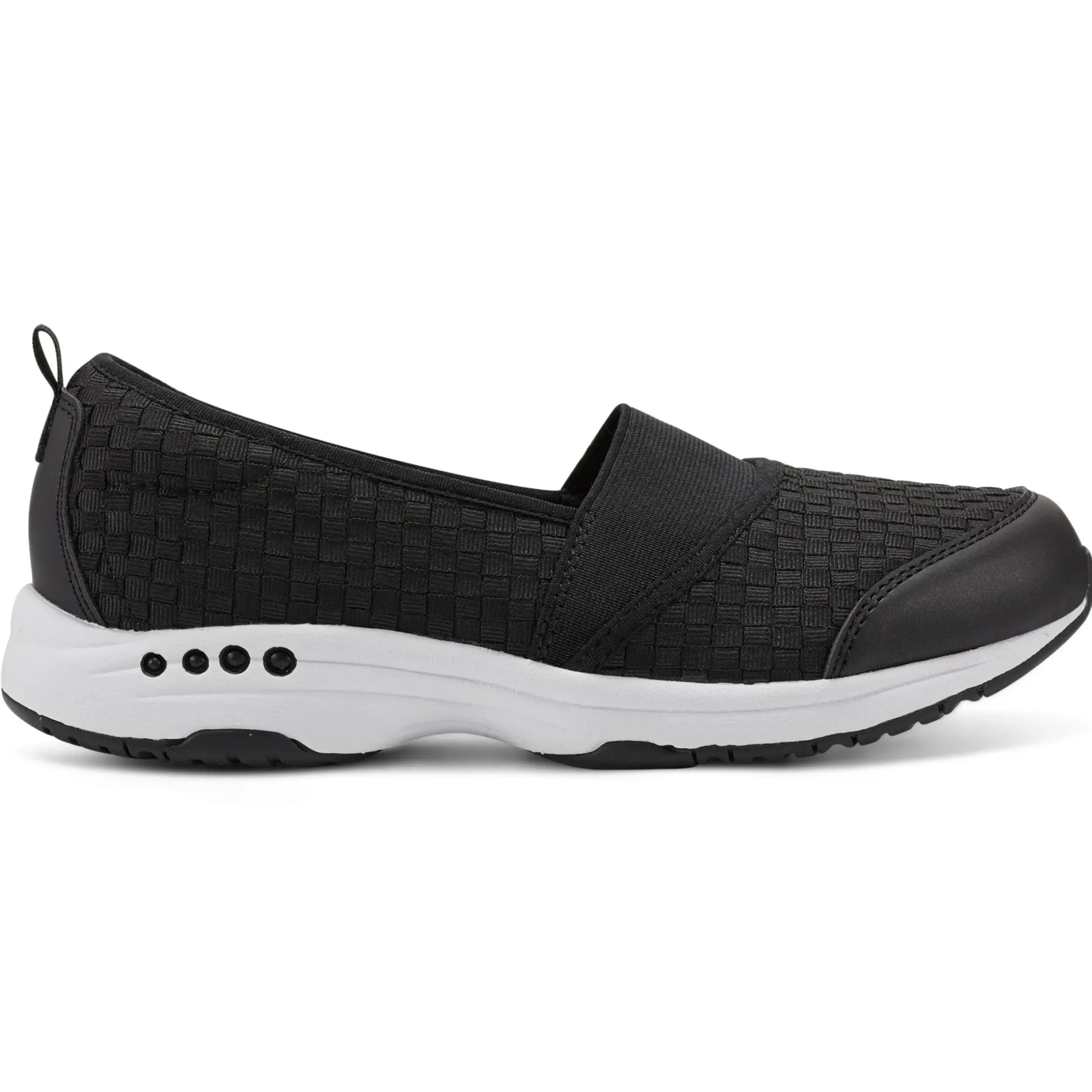 Traveltime Family|Slip Ons>Easy Spirit Twist Slip On Sneakers Black