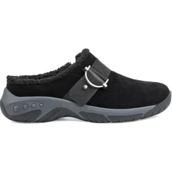 Mules|Mules>Easy Spirit Wend Slip-on Casual Clogs Black Suede